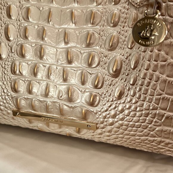 BRAHMIN Melbourne Collection Contour Finley Carryall Satchel Tote Bag - (EUC) - Picture 6 of 11